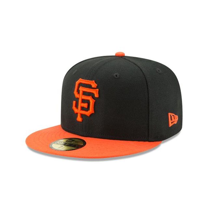 MLB San Francisco Giants Authentic Collection 59Fifty Fitted (DKP0055) - Black New Era Caps